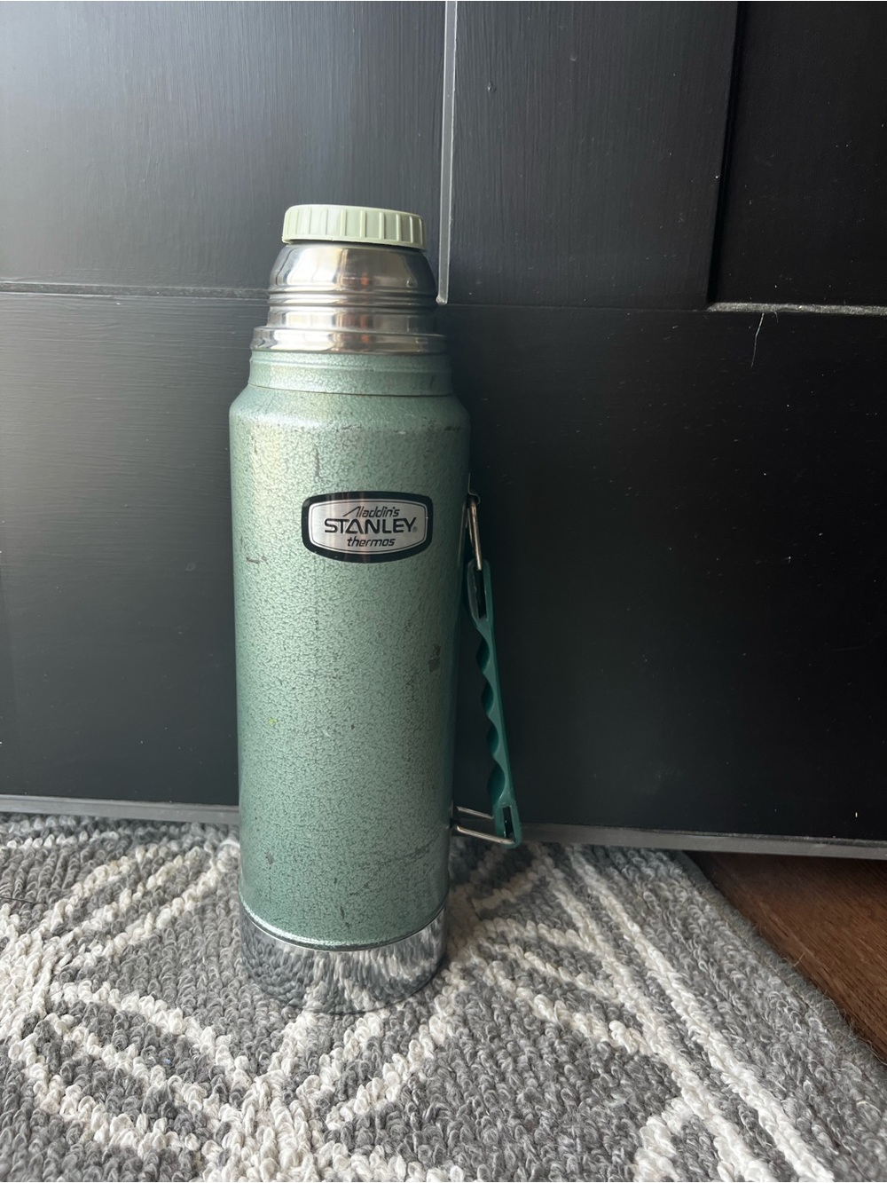 Vintage Aladdin Stanley Green Thermos A-944DH Bottle- no cup